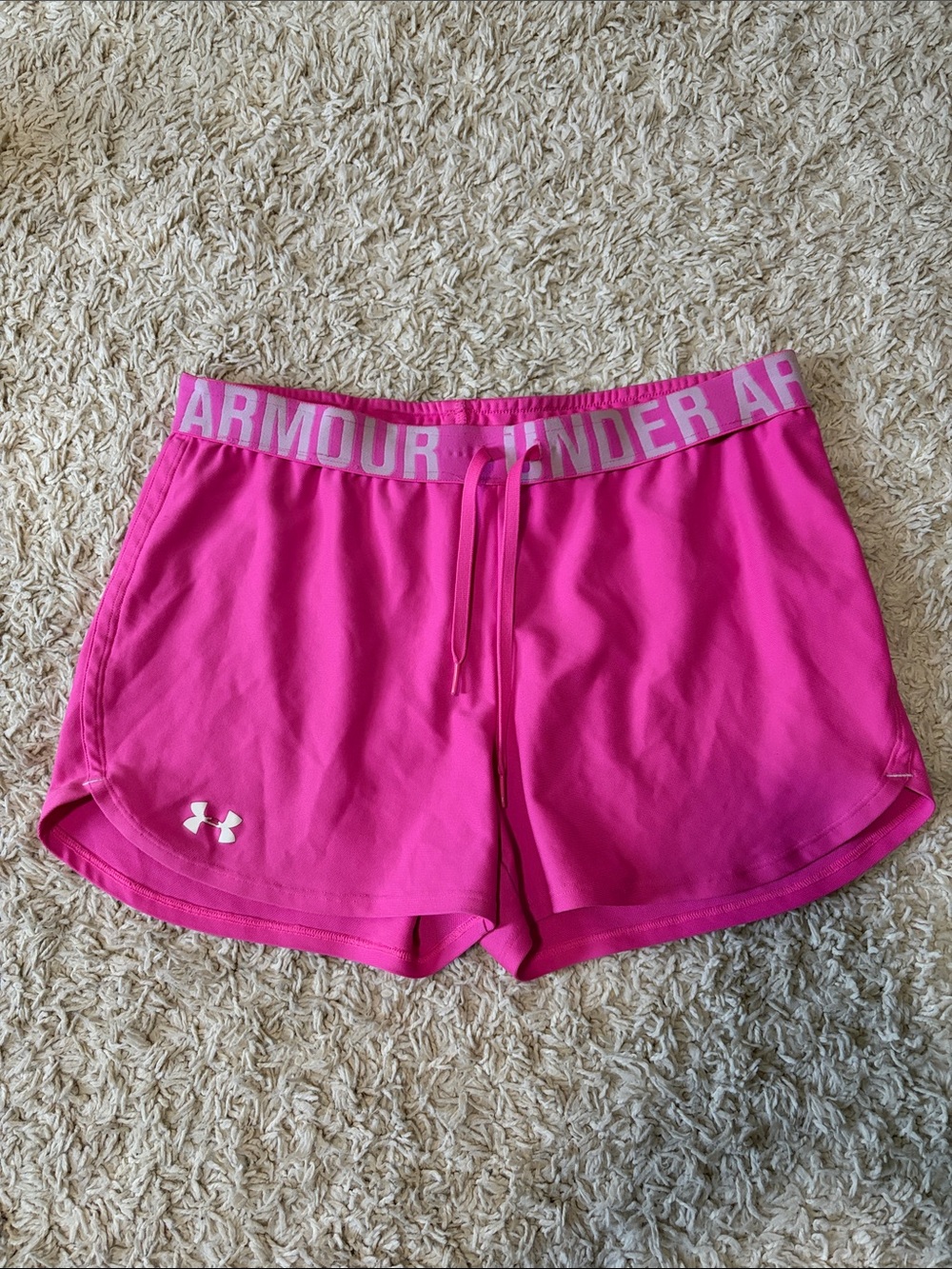 Under Armour Women’s Bright Pink Athletic Shorts